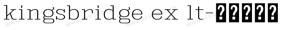 kingsbridge ex lt字体转换